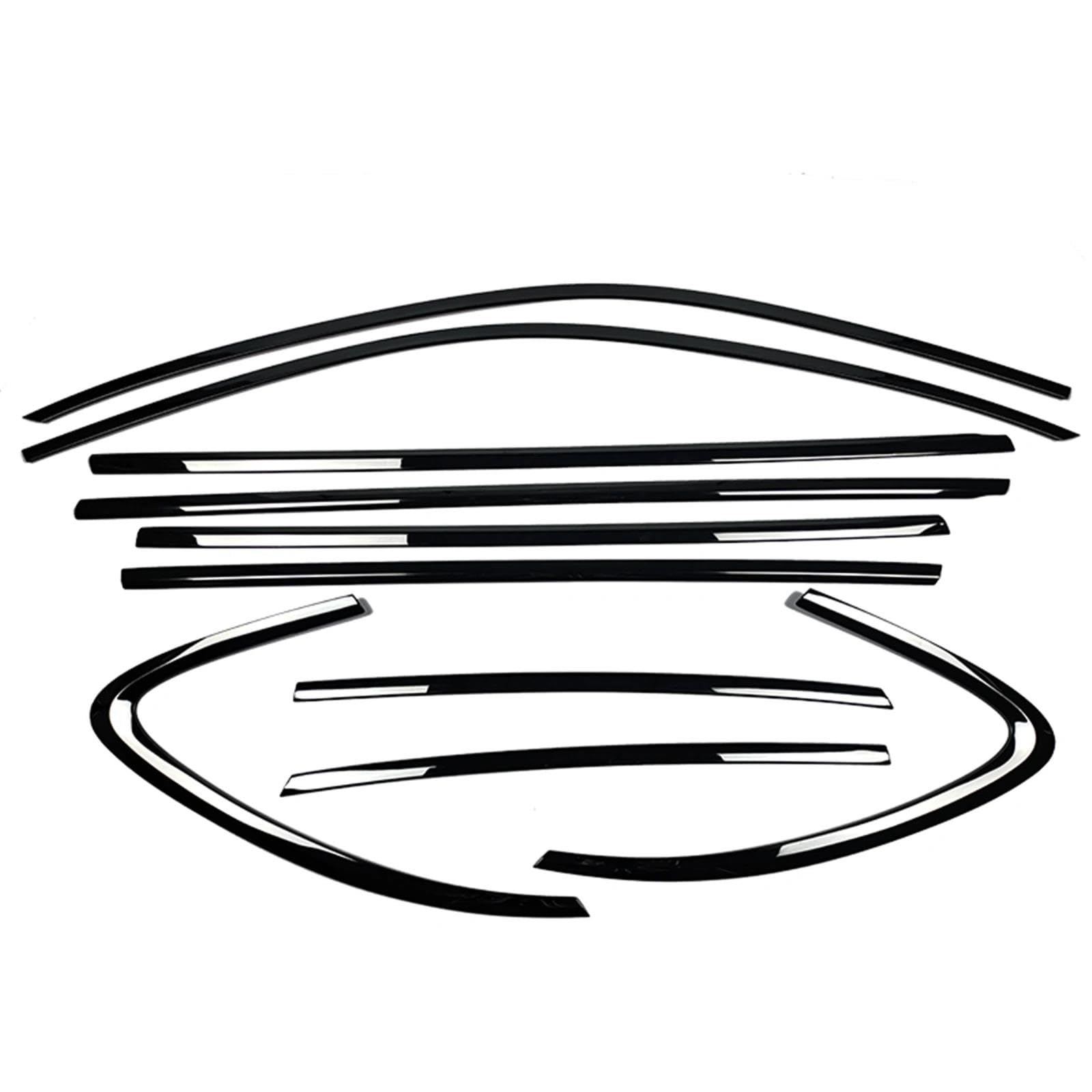 Ajohbm One Color For Porsche For Macan 2014-2025 Exterior Window Trim Strip Door Frame Seal Molding Decoration Weatherstrip