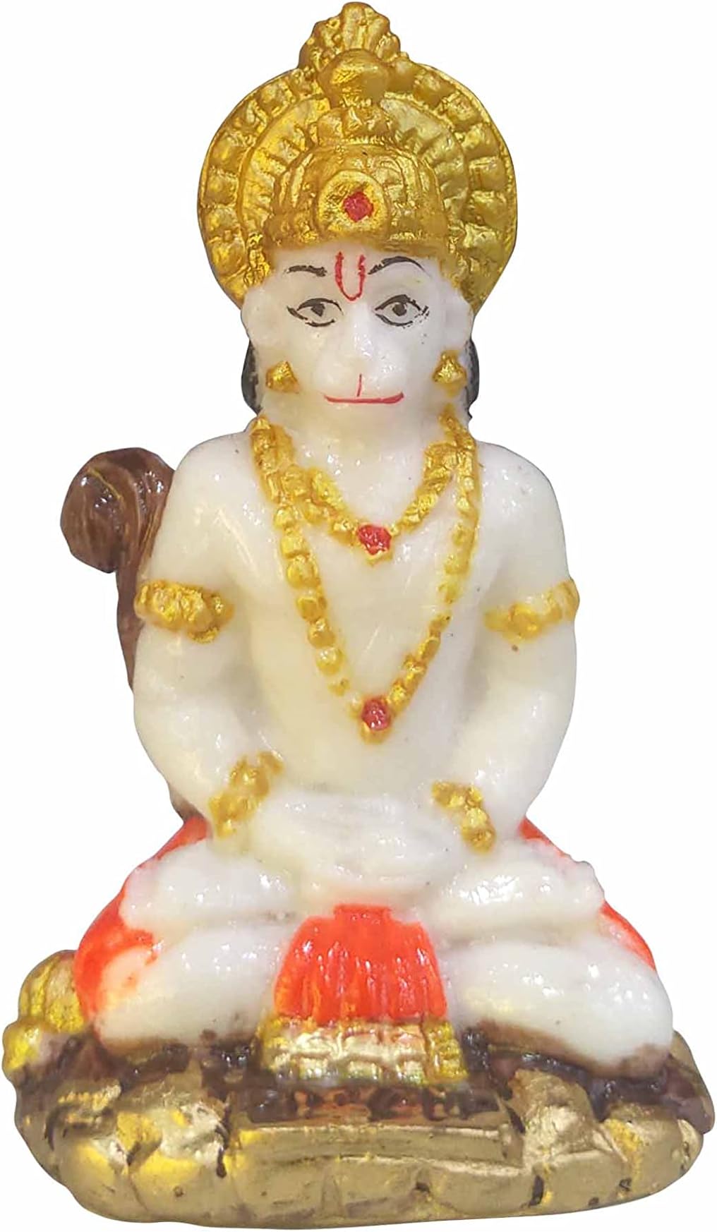 Hanuman ji ki murti for Home Temple | Hanuman ji Idols for Car Dashboard for Home Décor | Marble Hanuman Statue for Home Temple,Office Temple,Workplace and Divine Places