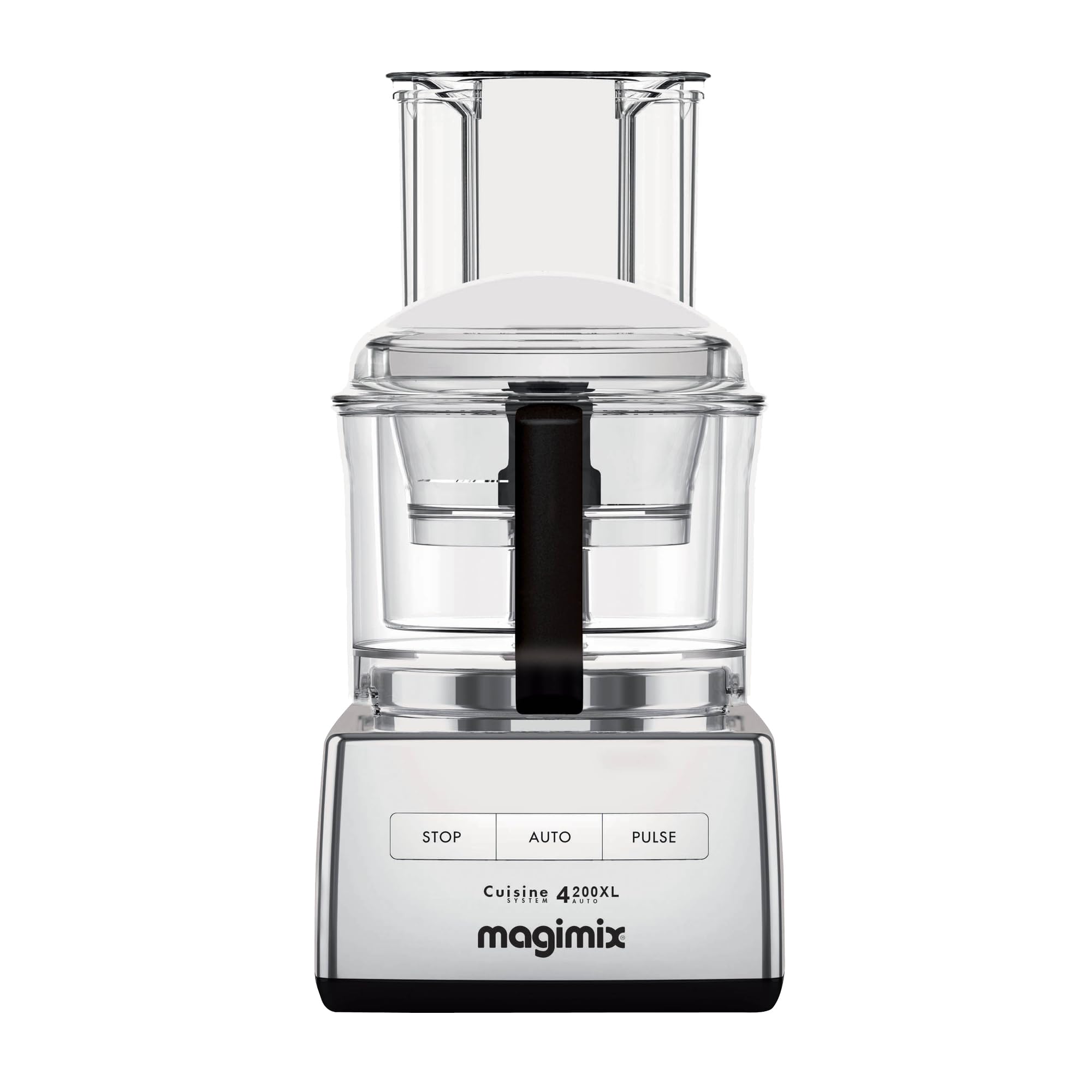 Magimix Robot de Cuisine Multifonction 3L- CS 4200 XL –Hachoir, Blender, Presse-Agrumes, Bol XL – Chrome Brillant