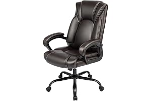 OUTFINE Rustic Office Chair: Executive Comfort for Your Workspace