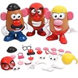Mr/Mrs Potato Head Action Figure - Compatible with Mix and Match Accessories for Birthdays and Holidays 3 PCS