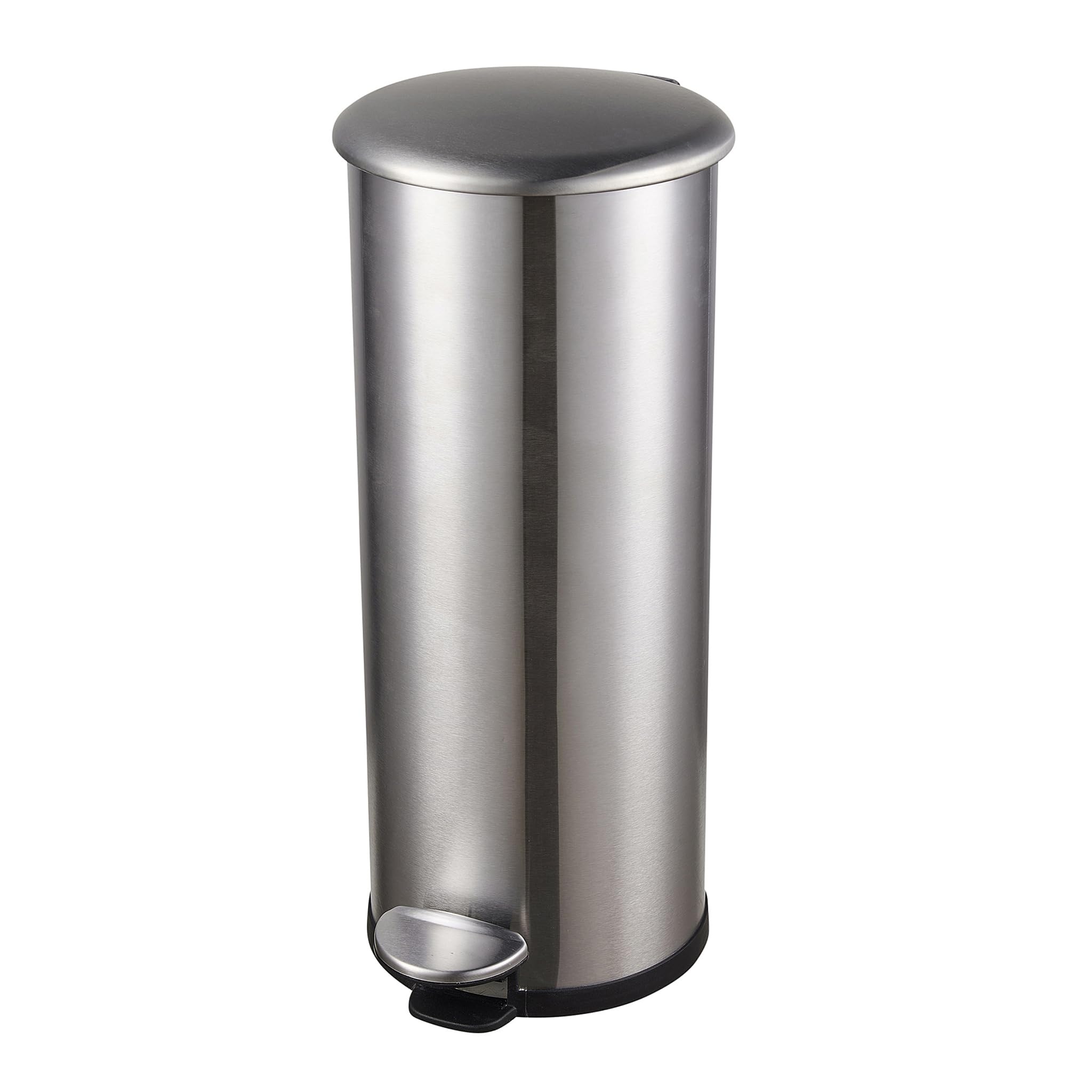 Helit H2406600 - Abfalleimer „the zinc“ Edelstahl 20 Liter | Mülleimer Edelstahl, Treteimer mit verzinktem und flammhemmendem Innenbehälter