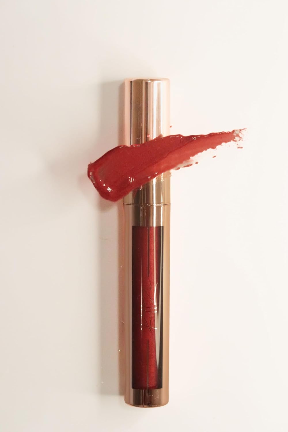 Hyaluronic Plumping Lip Gloss in Red Rose - Hydrating and Anti-Aging with Hydrolyzed Marine Collagen and Mustard Sprout Extract