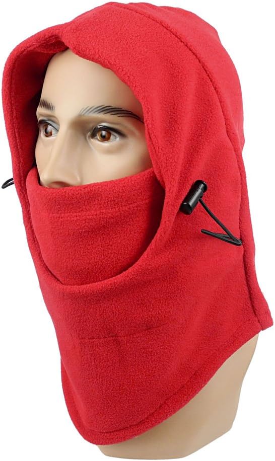 Skiing Snowboard Headwear Winter Cycling Climbing Facemask Full Face Mask Balaclava RZ04 Deep Red