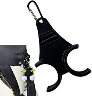 Organizador de pelota de golf - Clip de pelota de golf Organizador de pelota de golf vitrina de pelota de golf, diseño de doble abrazadera de golf y soporte para pelota de golf, Accesorios de golf