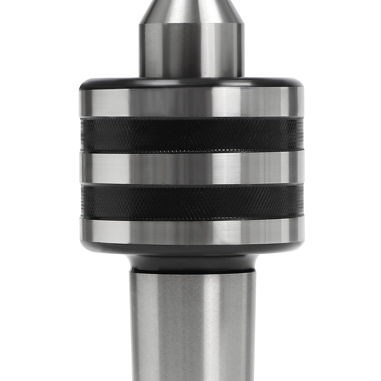 4'' (100mm) Lathe Live Center MT3 Bull Nose Live Center Morse Taper 3 Bull 75 Degree Nose Tool Bit Triple Ball Bearing for Lathe Hollow Turning