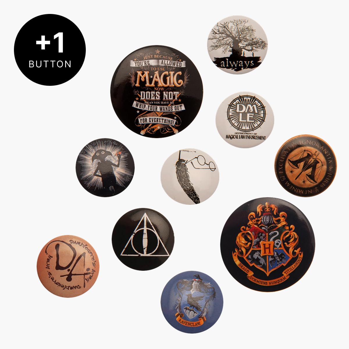 Illustrierte Schmuckausgabe des Orden des Phönix der Harry Potter-Reihe + 1 original Button