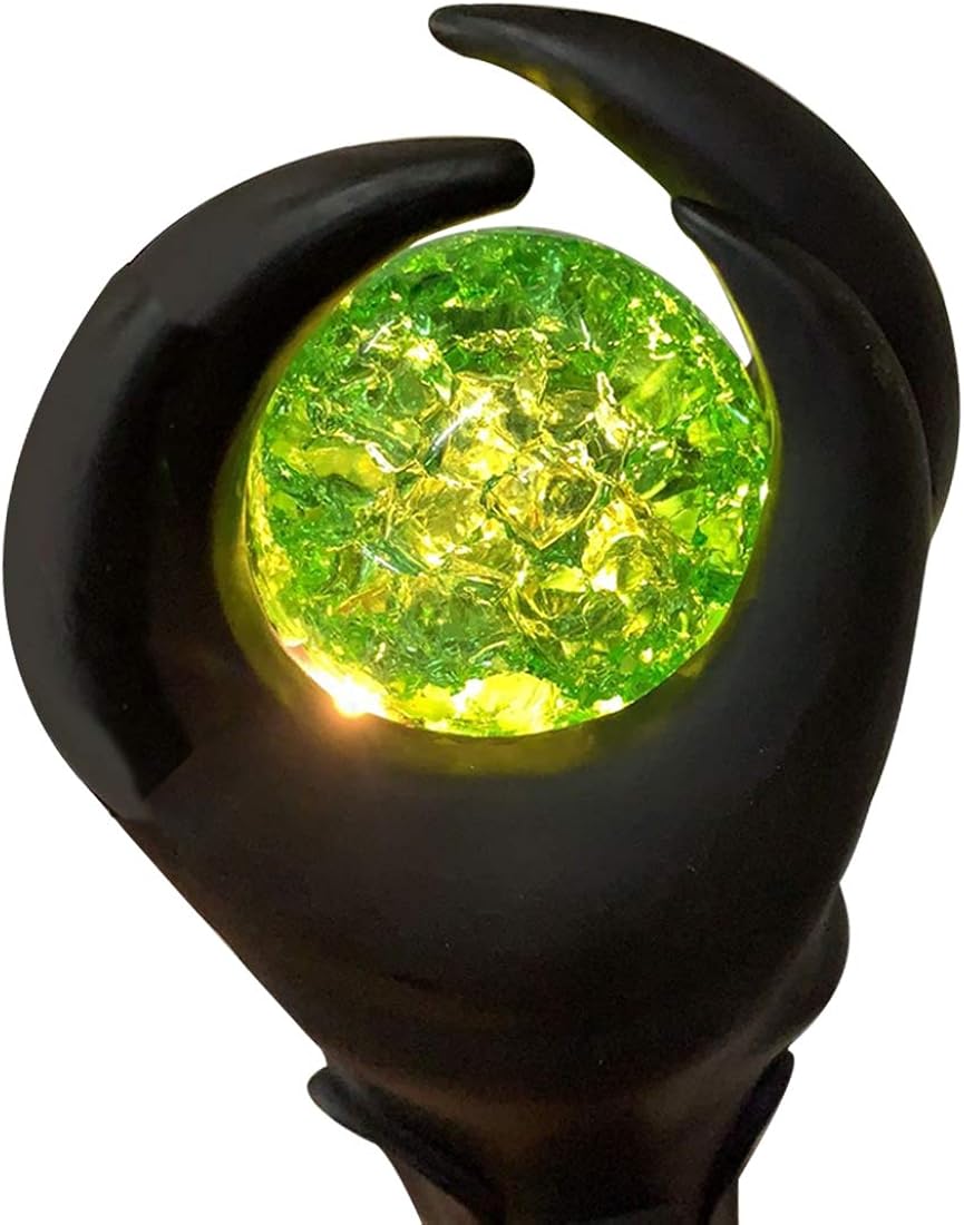 Evil Queen Maleficent Wands Magic Light Up Colored Scepter Wizard Witch Props (Green) : Clothing, Shoes & Jewelry