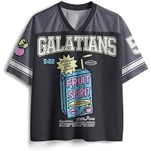 Graphic Tees Summer Novelty Women Men Oversized Fruit Spirit Christian Jersey