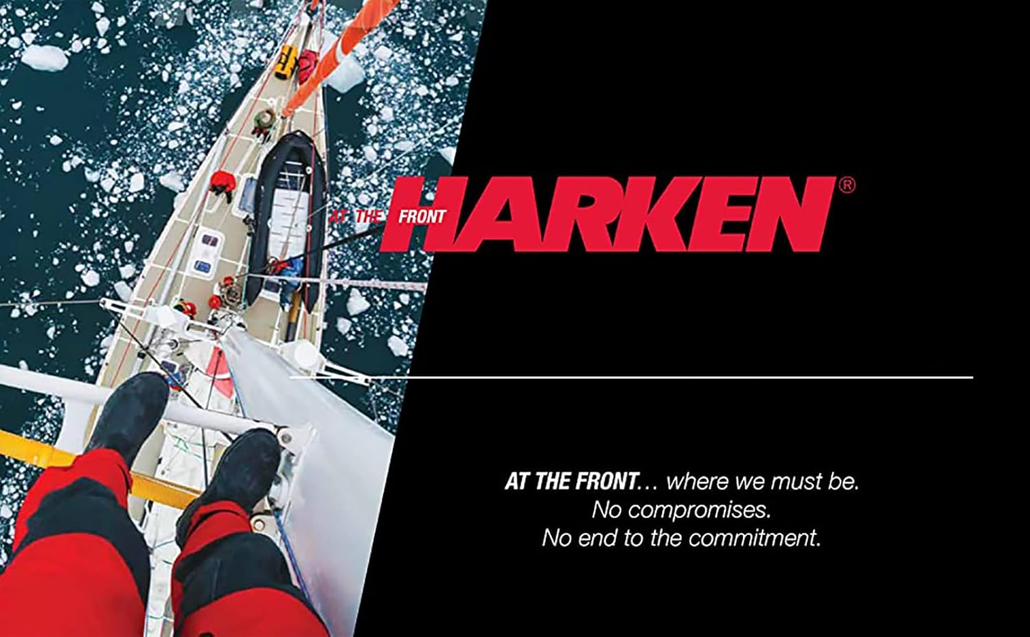 HARKEN Sailing Open Ring Shackle, 50mm UNCOVERED Dog-Bone, Part 3428