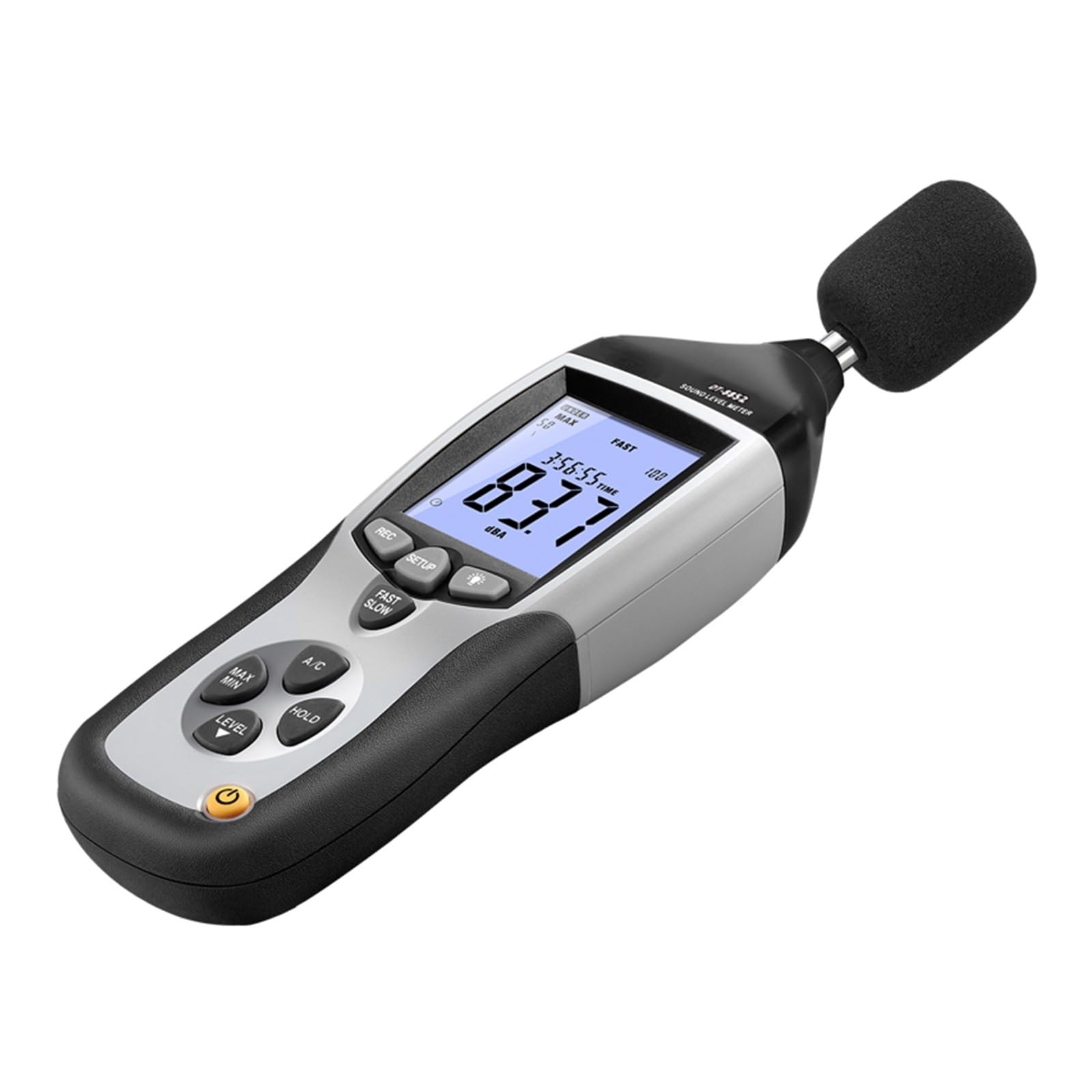 Fonometro digitale Misuratore di livello sonoro digitale da 30-130 DB, registratore USB con funzione dati per usi interni/esterni