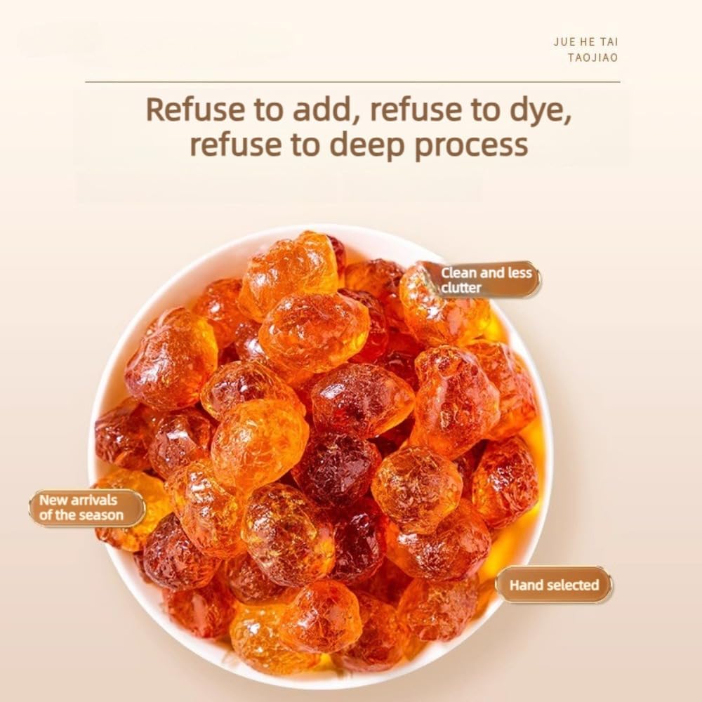 Peach Gum, Snow Swallow & Saponin Rice Kernel Combo, No Impurities, Natural Edible Nourishing Ingredients, Ready for Stewing Dessert & Drinks (500g, Peach Gum250g;Snow Swallow150g;Saponin Rice 100g)