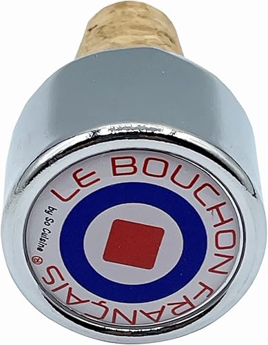 Miniatura 7 de So Apero Juego de 4 tapones reutilizables para botellas de vino para vinos blancos o tintos, fabricados en Francia (Metrópolis)