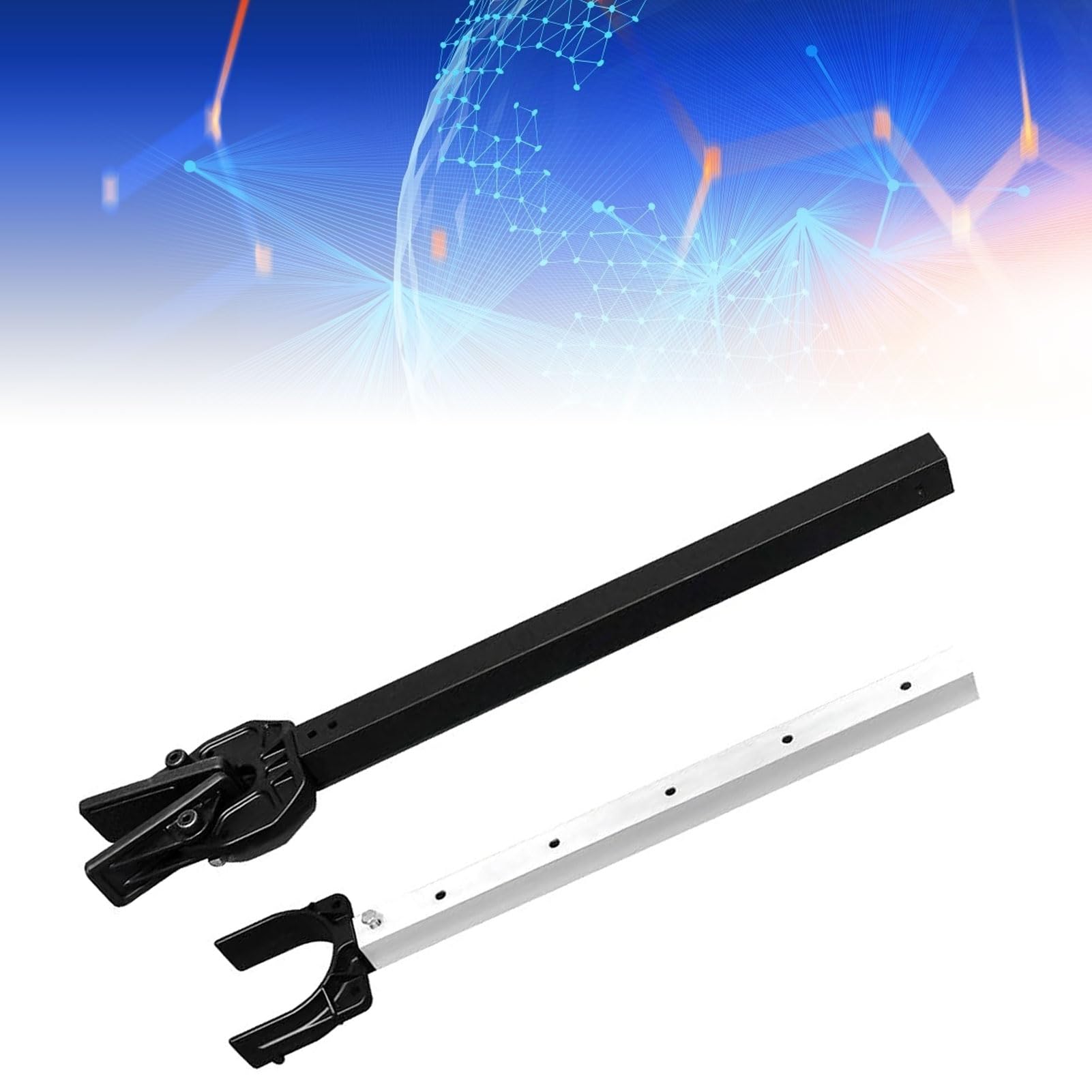 Vikye Économiseur de Tableau Arrière de Bateau Réglable, Support de Tableau Arrière de Moteur de Bateau de 23 à 35 Pouces avec Tête Composite pour Moteur Hors-bord de 100 Chevaux