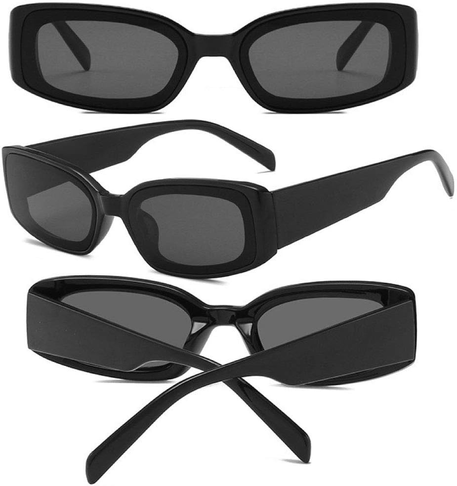 Dollger Rectangle Sunglasses for Women Men Retro Chunky Y2K Sunglasses Rectangular 90s 00s sunglasses Pink - Image 5