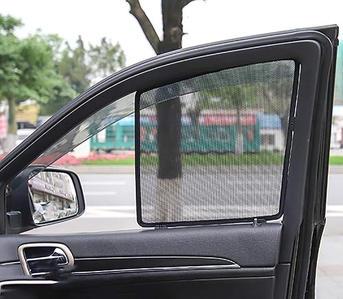 Miniatura 4 de Parasol de automóvil para Jeep Grand Cherokee 2014-2018, persianas magnéticas de ventana de automóvil para Grand Cherokee, ajuste personalizado para