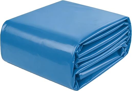 5x8m 6x10m 8x12m 10x15m Blue HDPE Pond Liner UV Resistant Tear Proof Heavy Duty Impermeable Membrane for Aquaculture Retention Basins Outdoor Ponds3.3x19.7ft