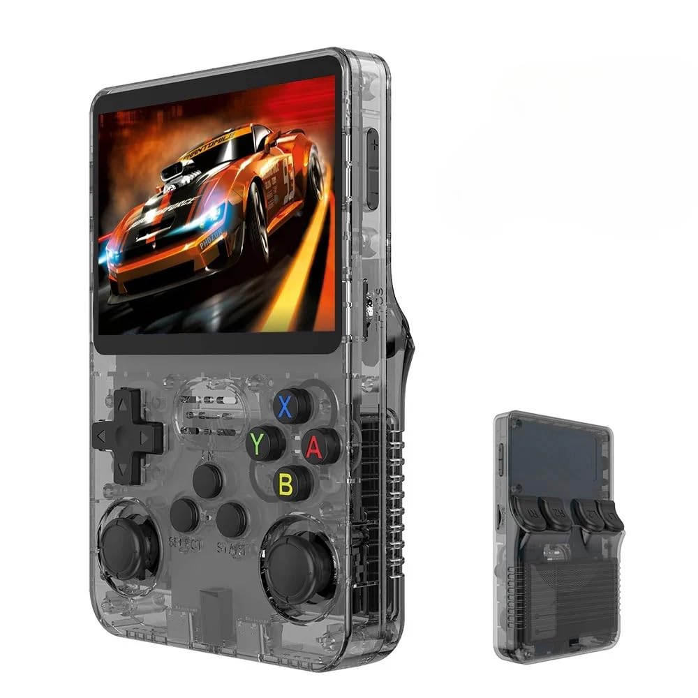 Arikon Retro X1 tragbare Handheld-Konsole, 3,5-Zoll-IPS-Display, 64 GB Linux-Gaming
