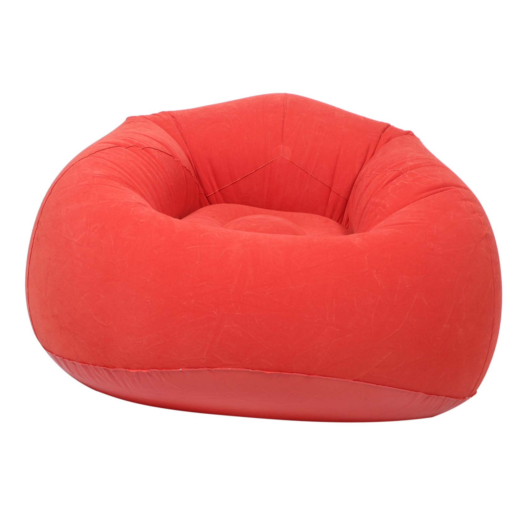 Aufblasbarer Sofasessel mit Luftpumpe, PVC Flock, Tragbar