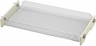 Acryl Ablage Badezimmer Organizer Parfumablage Kosmetiktablett Schmucktablett mit Klarer Sicht Und Standfester Schraubmontage für Waschbecken, Mittel, Längsstreifenplatte