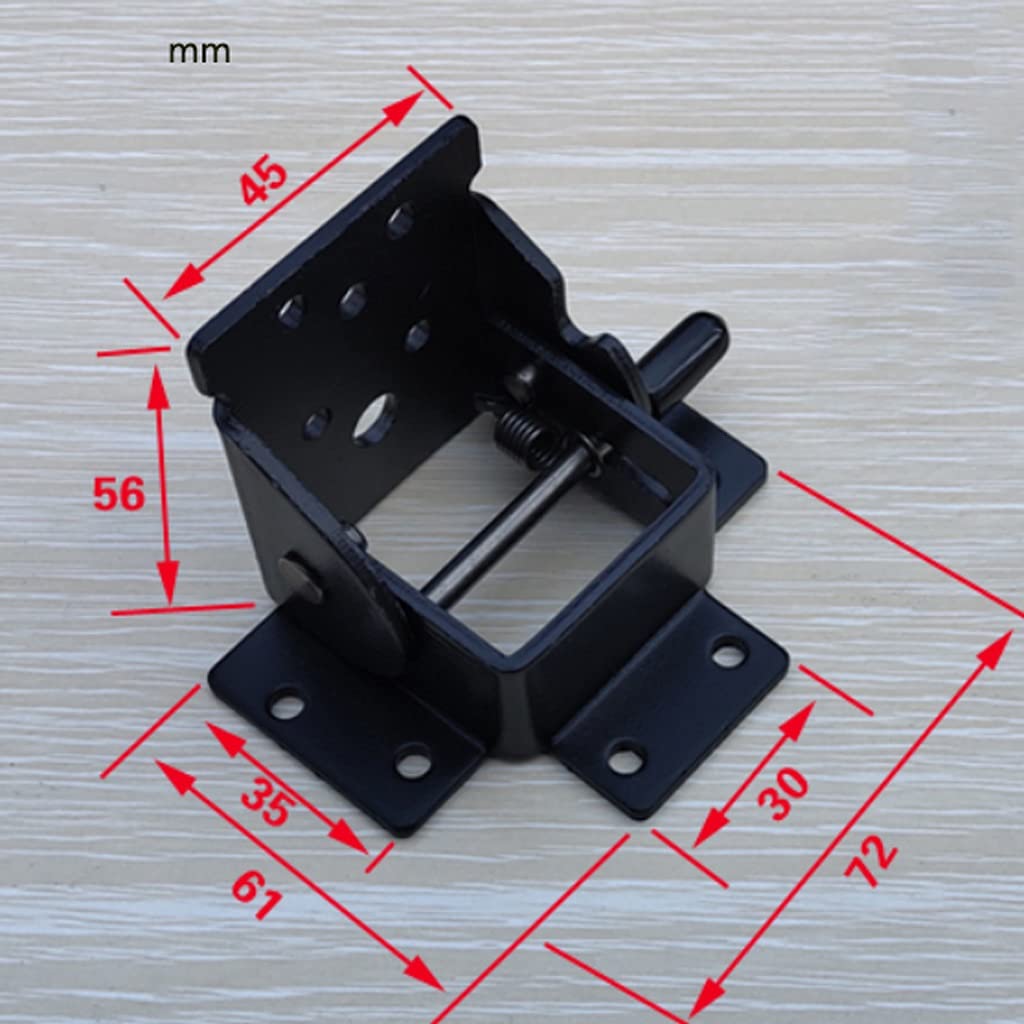 Bisagra plegable autoblocante de 90°, mesa de pozo, silla, banco, cama, mesa de centro, bisagra plegable, herrajes de hoja, accesorios for muebles, bisagras negras