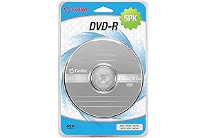 Bulk Pack of DVD-Rs: 5-Piece Pack of Recordable Blank DVDs for Your Media Storage Needs