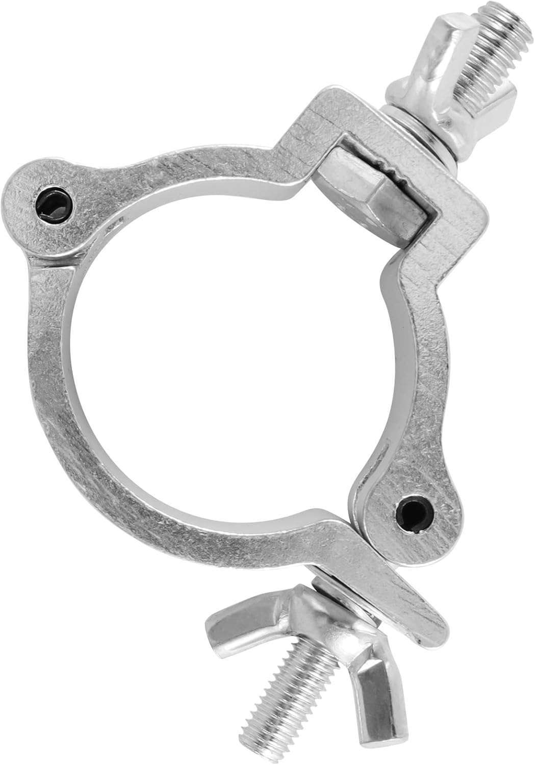PINGEUI 12 Pack Stage Light Clamp, 2 Inch Aluminum Alloy Stage Lighting Clamp, Heavy Duty O Truss Clamp for DJ Lighting Par Lights Spot Lights, Fit for 48mm-52mm OD Pipe/Tube, Max Load 485 lbs