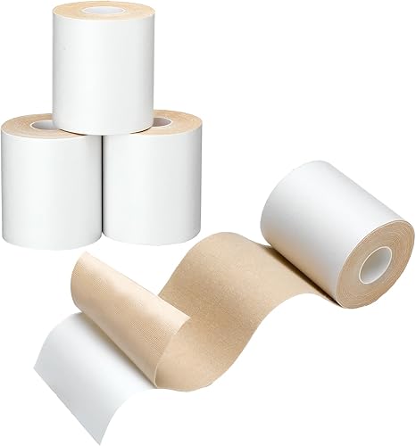 Moleskin - Rollo de 4 piezas para prevención de ampollas de algodón suave, cinta adhesiva de moleskin de felpa extra suave para pies, piel sensible,