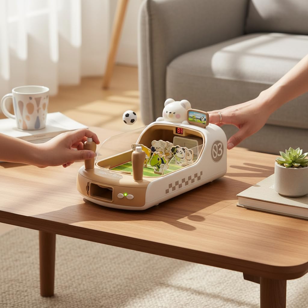 Calcio da Tavolo per Bambini con Punteggio Elettronico, Regalo Bambino 5 6 7 8 10 Anni Maschio, biliardo