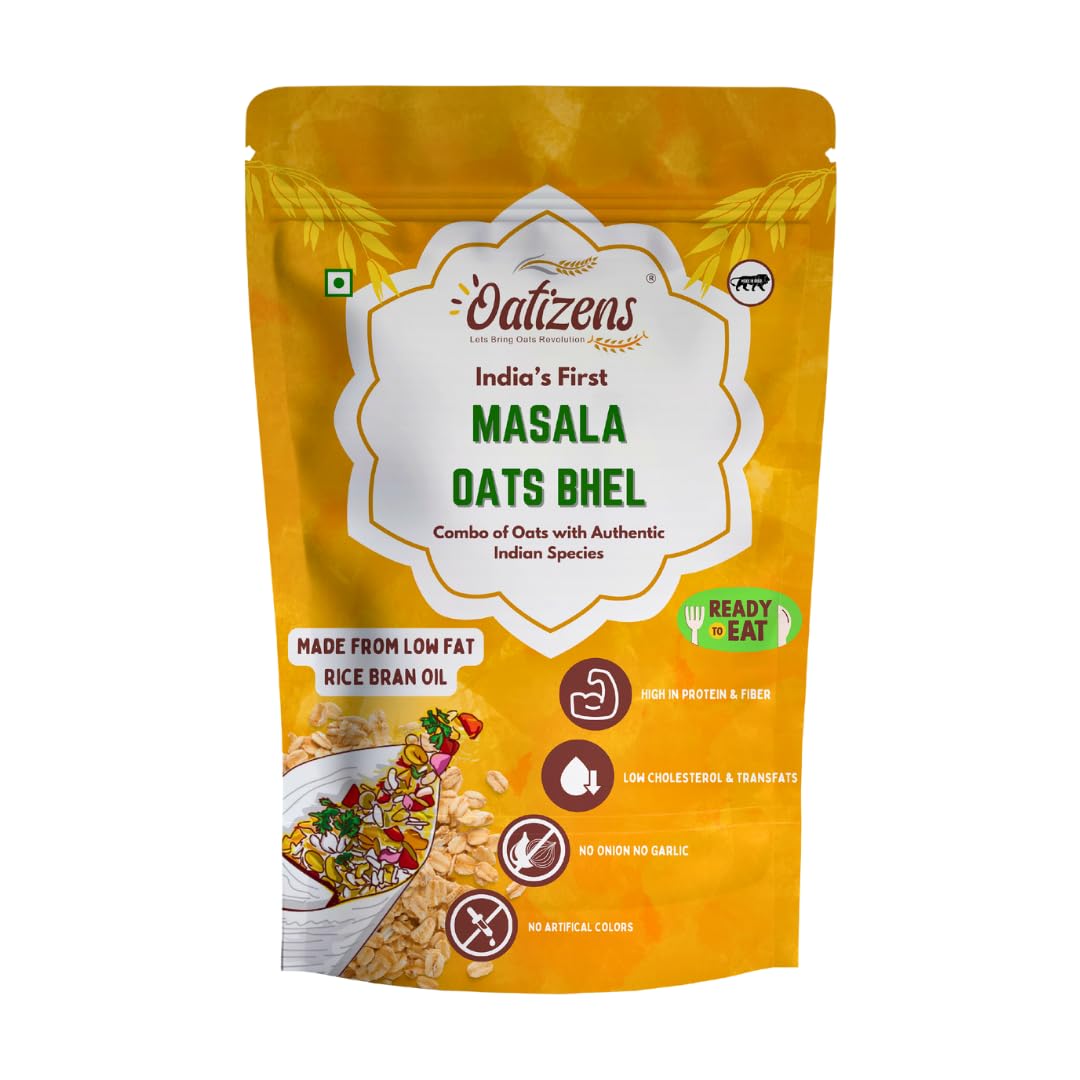 Oatizens Oats Bhel - 450G | Mumbai Iconic Bhel | Tasty Roasted Sweet & Sour Mixture With Less Oil | Low Glycemic | No Preservative | Ready To Eat Oats Bhel (B0D5HY8SMG) Amazon Price History, Amazon Price Tracker