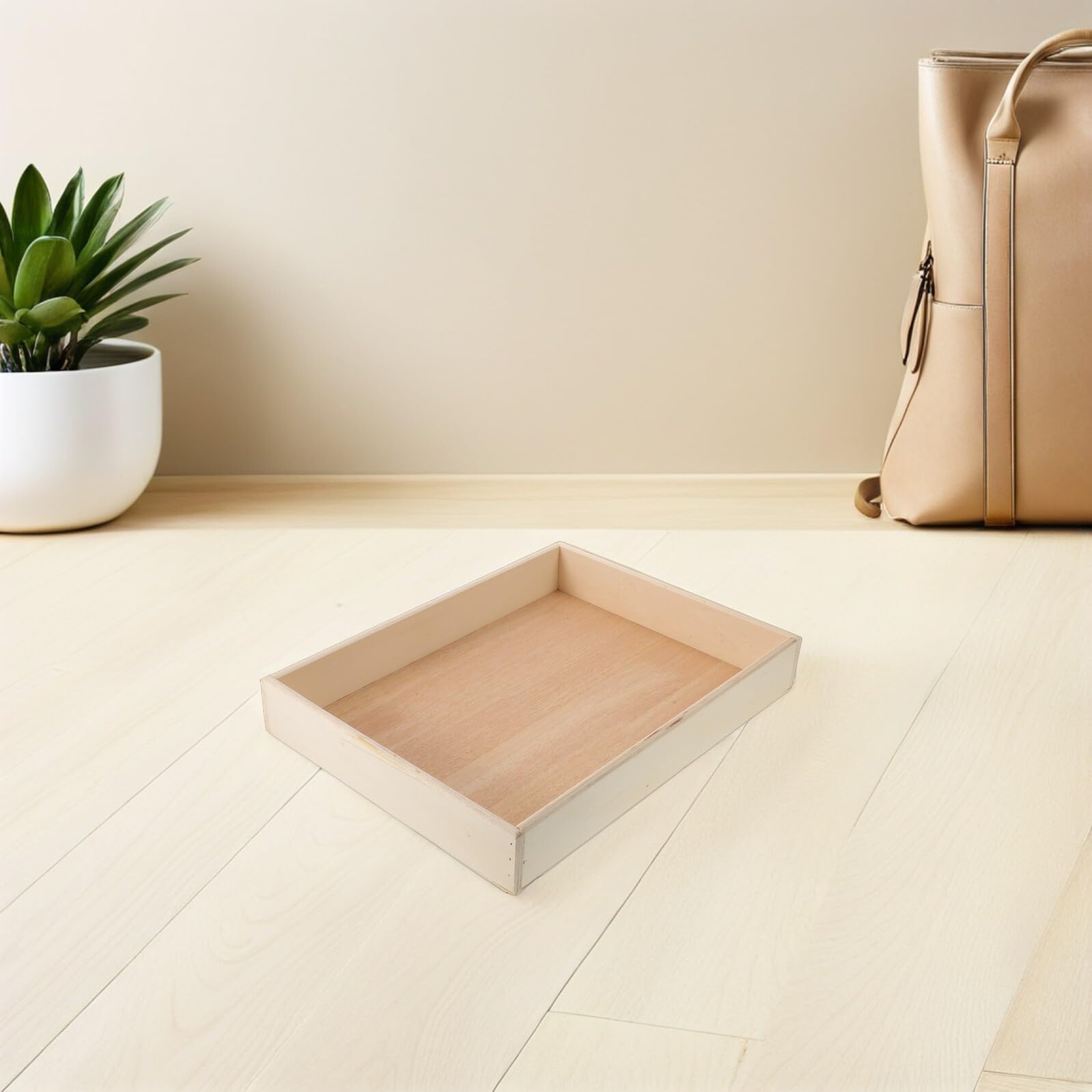 Luxshiny Bandeja de Arena de Madera 40x30x6 Cm para Jardín Zen Japonés, Mini Bandeja de Accesorios Montessori para Meditación y Decoración de Escritorio, Adecuado para Relajación