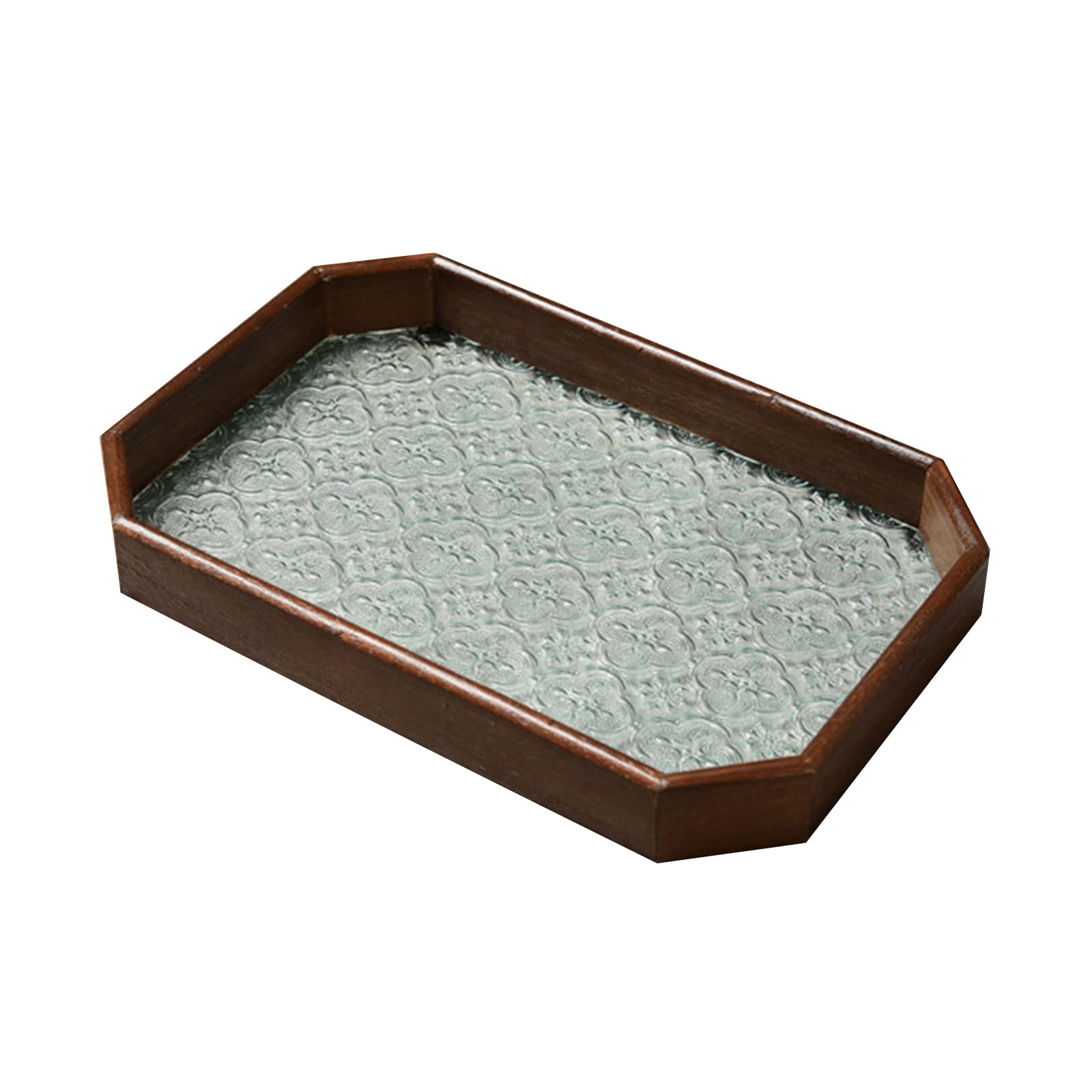 Jazuaiao Serving Tray Vintage Centerpiece Holder Trays Rectangle Decorative Platter Farmhouse Teas Tray Vintage Serving Trays and Platters