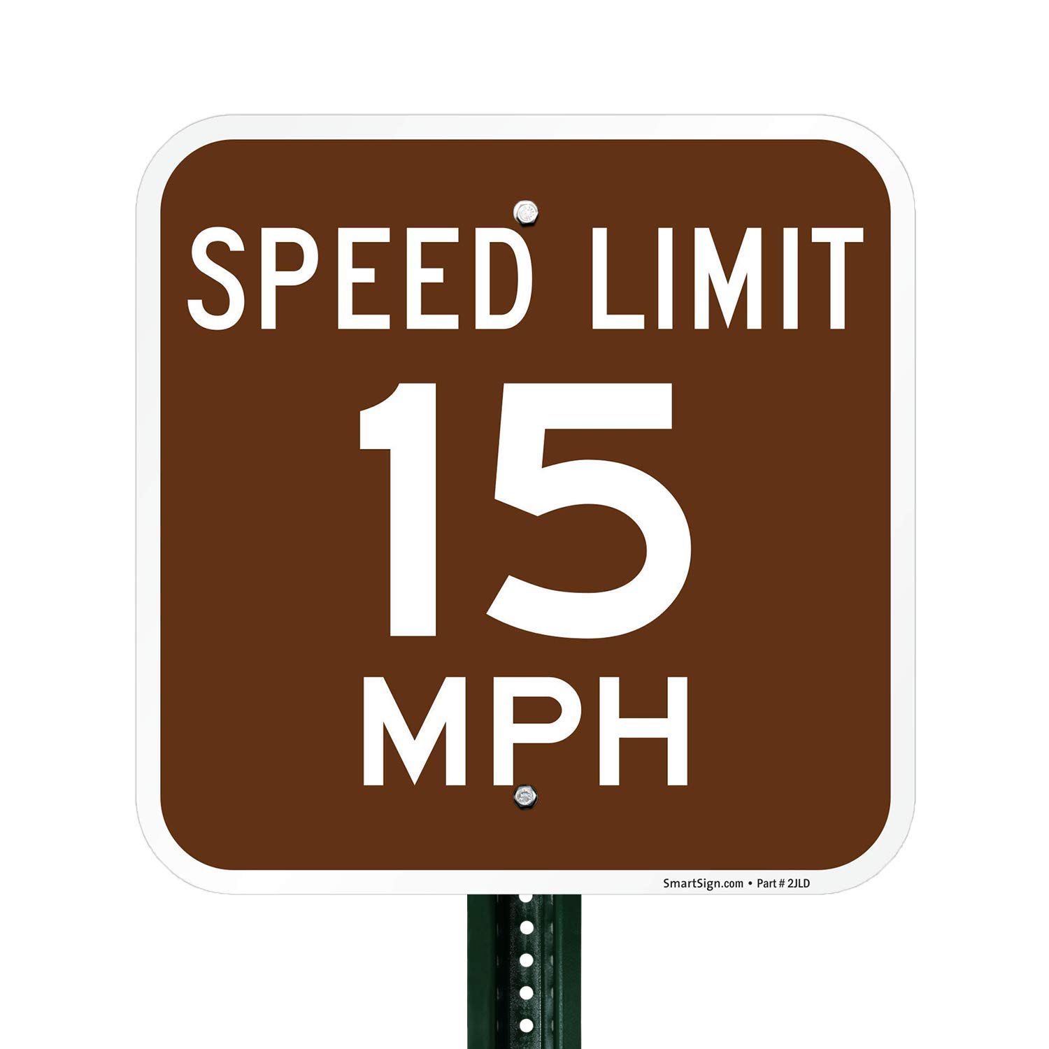 SmartSign Speed Limit 15 MPH Sign Campground Road Safety Sign, 12