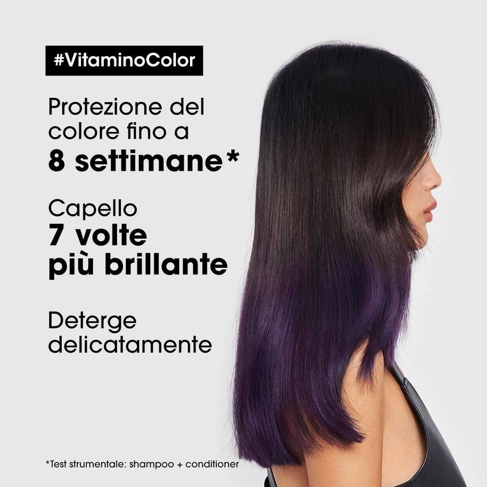 L'Oréal Professionnel Paris | KIT Shampoo Vitamino Color 300 ml + Balsamo 300 ml + Spray Multiuso 190 ml | Routine Anti-Sbiadimento per Capelli Colorati