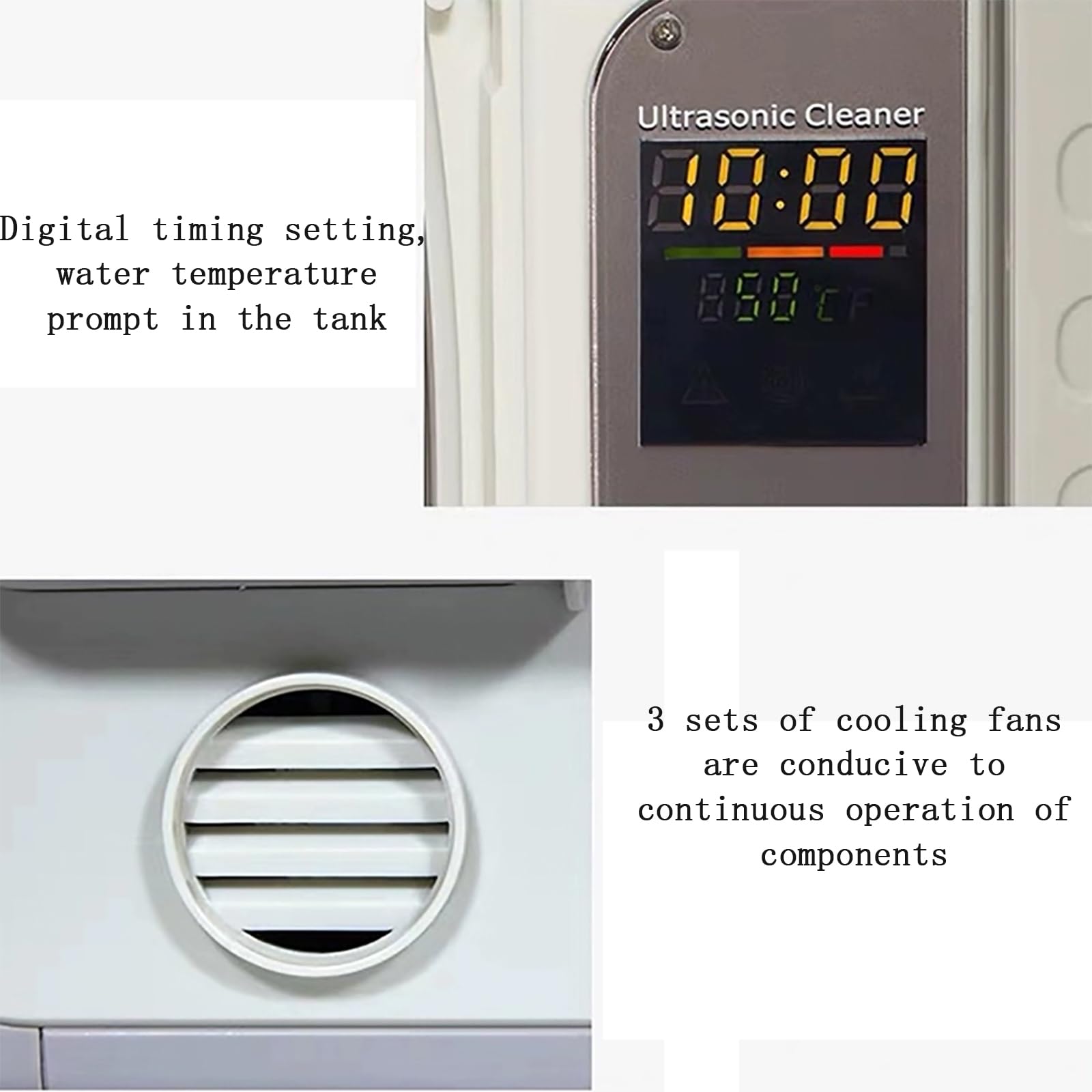Pulitore ad ultrasuoni per dischi in vinile, pulizia con vibrazione di frequenza da 7,5 litri con timer digitale, pulizia di 5 dischi in vinile per gioielli, protesi dentaria, monete, parti metalliche
