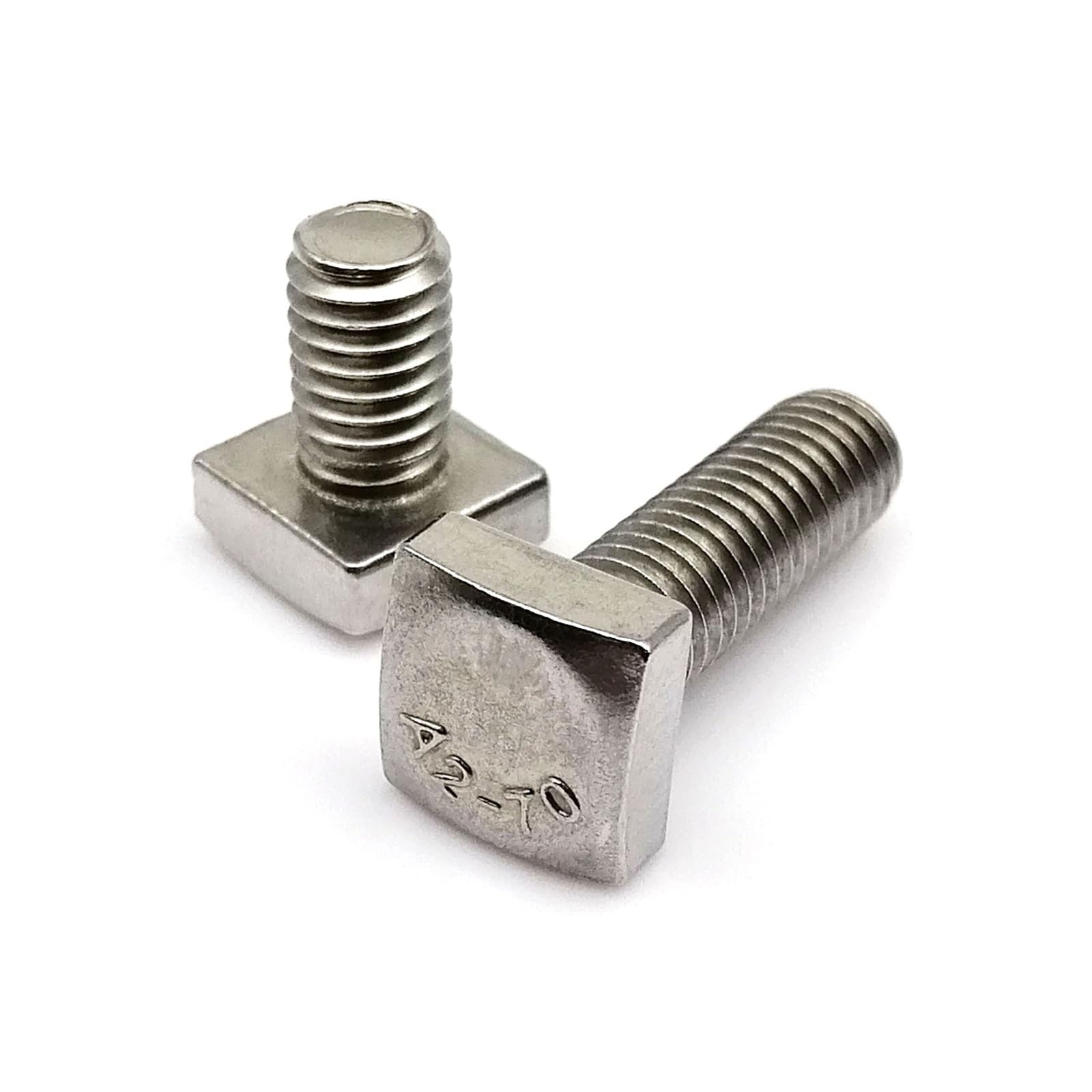 2 pz M6/M8 Lunghezza = 8-80mm GB35 304 A2-70 Piatto in Acciaio Inox Quadrato Quadrato Quadrato Tipo di Testa Vite di Macchina Bullone(60mm,2pcs M8)