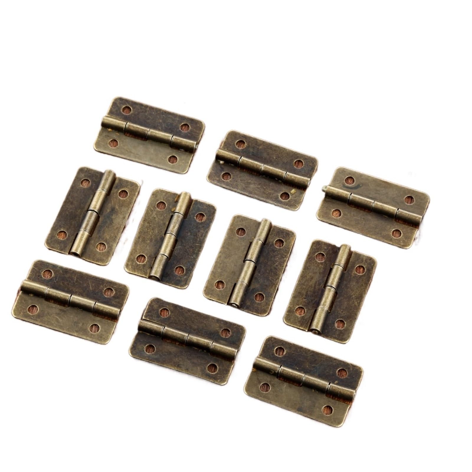 Kdhcvkz One Color 10Pcs 30 * 21Mm Antique Bronze Cabinet Hinges Door Drawer Hinge