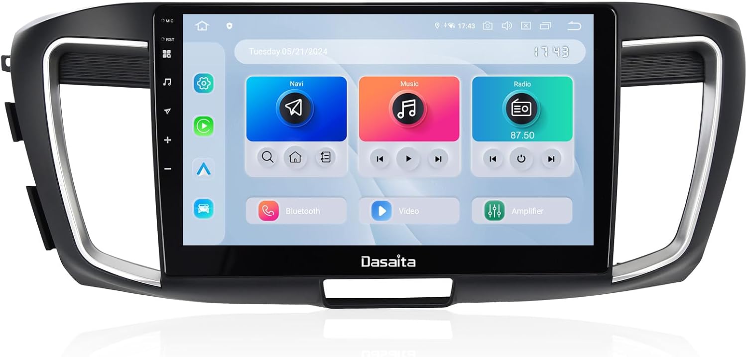 Dasaita 10.2" Android 13 Head Unit for Honda Accord (2013–2017) — 8GB RAM 256GB Storage