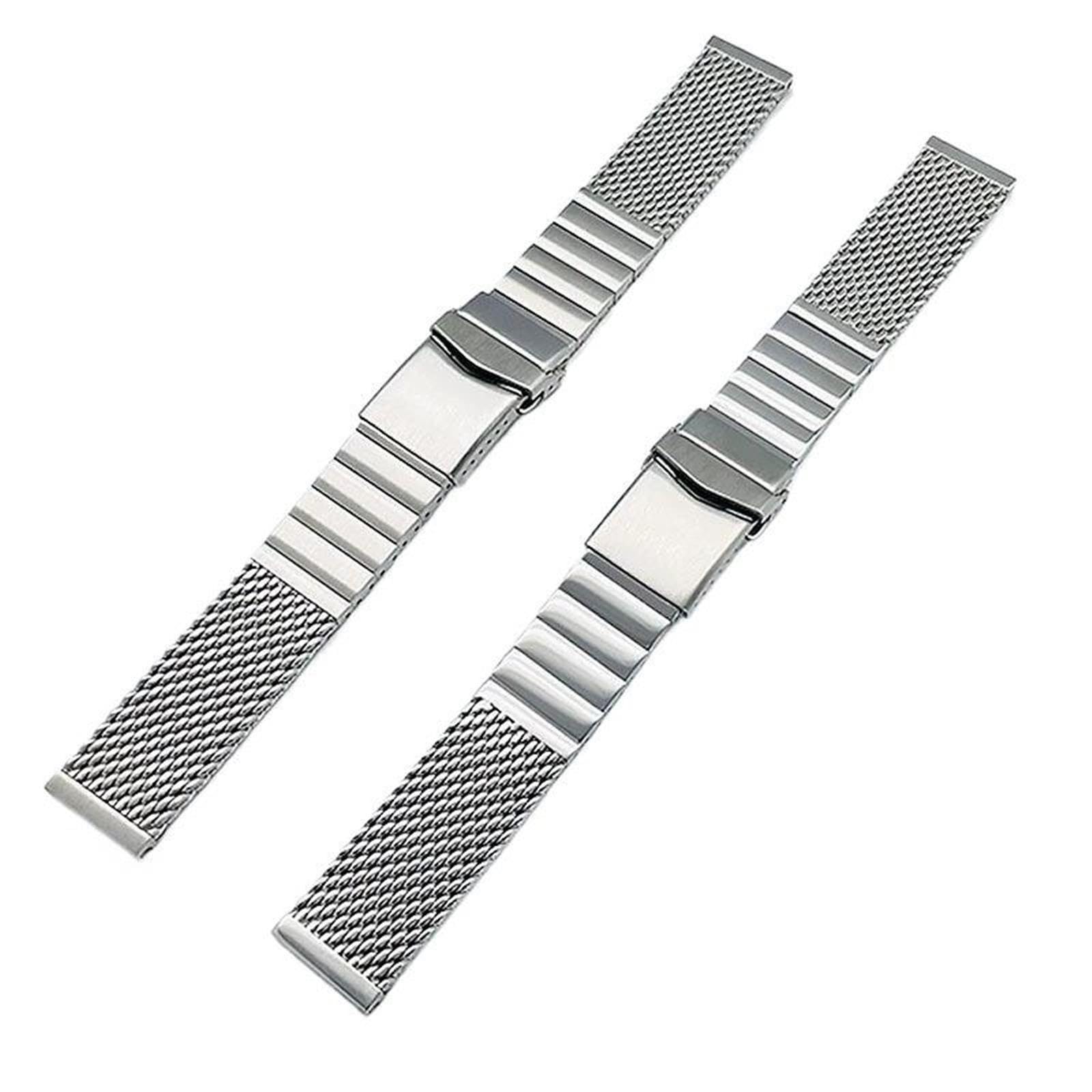 Pasek do zegarka ze stali nierdzewnej 20 mm/22 mm z szybkozłączką, męski pasek do zegarka sportowego