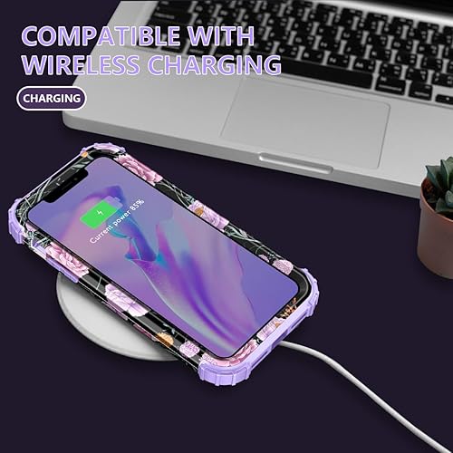 Miniatura 8 de Rancase Funda para iPhone 11, tres capas de alta resistencia a prueba de golpes, protección de plástico duro + funda protectora de goma de silicona
