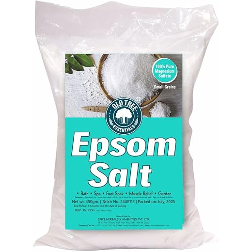 Epsom Bath Salt Muscle Relief 450g