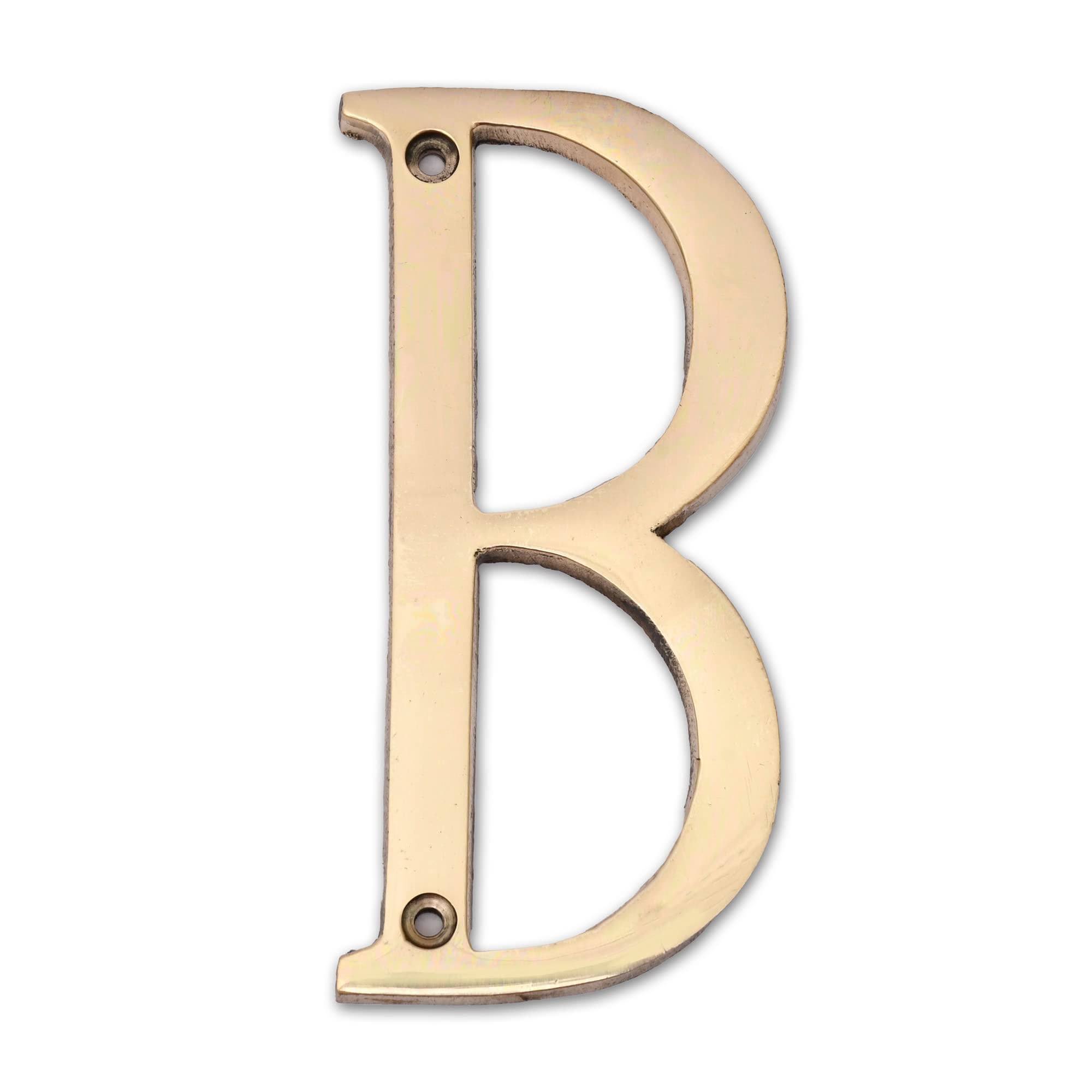 AargKraft™ 4" Brass House Hotel Door Name - Wall Door Plaque Alphabet Letter "B" - Size 4 Inches-image-29