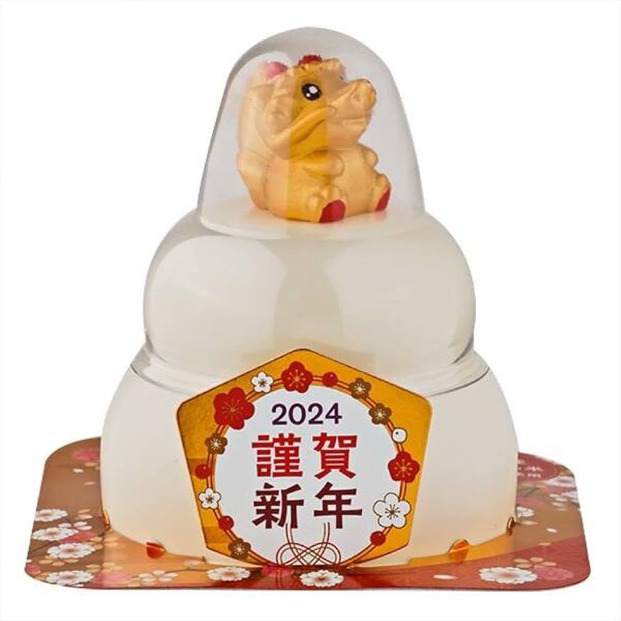 鏡餅 干支フィギュア(龍) Amazon.co.jp: カルディ 鏡餅 干支 辰 2024 フィギュア 龍