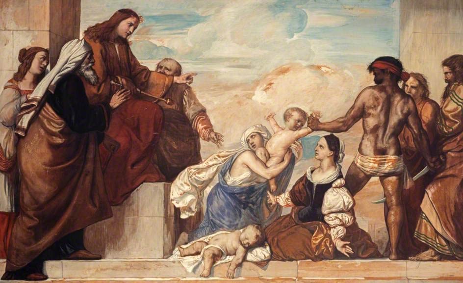 Peinture le jugement de Slomons William Dyce : habillez vos murs vides avec style 60x90cm