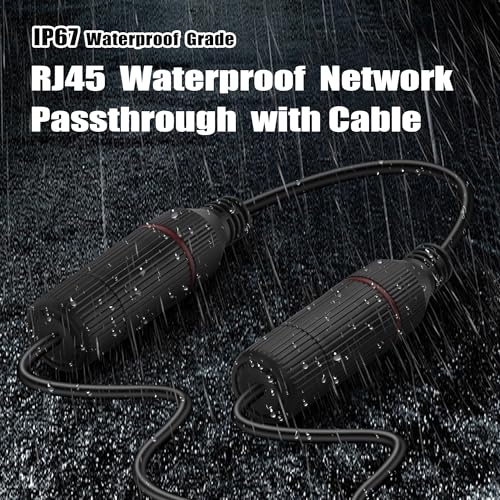 Conector Acoplador RJ45 Impermeable IP67 para Cable Ethernet miniatura 5
