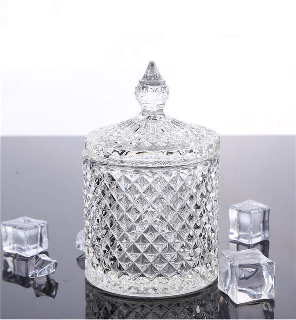 Vasi Di Vetro Per Caramelle - 2 Pezzi Con Coperchio, Decorativi, 0.5L - Foto 6