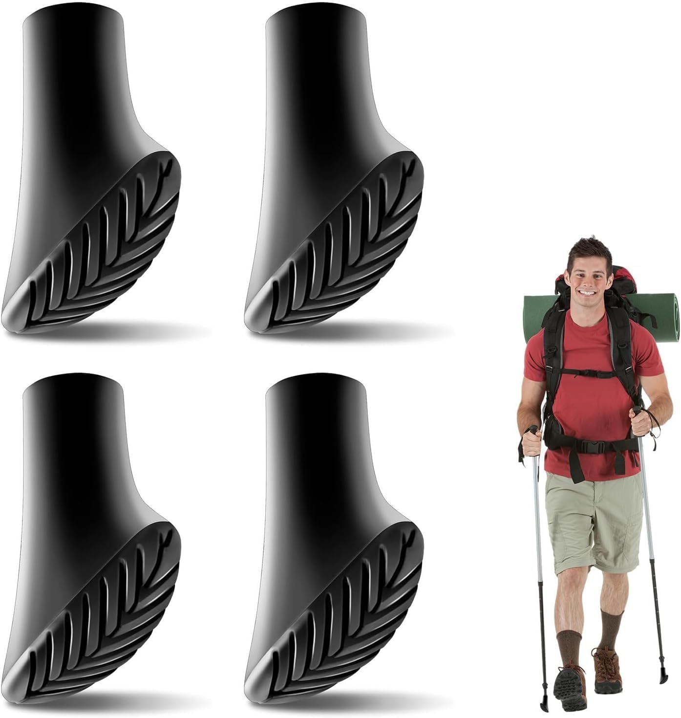 Teleskop Wanderstock 24-53cm Faltbar Trekkingstöcke mit Trageschlaufe Aufbewahrungstasche Box, Leicht Robust Verstellbar Aluminium Legierung, für Wandern Bergsteigen Camping Outdoor Trekking Hiking