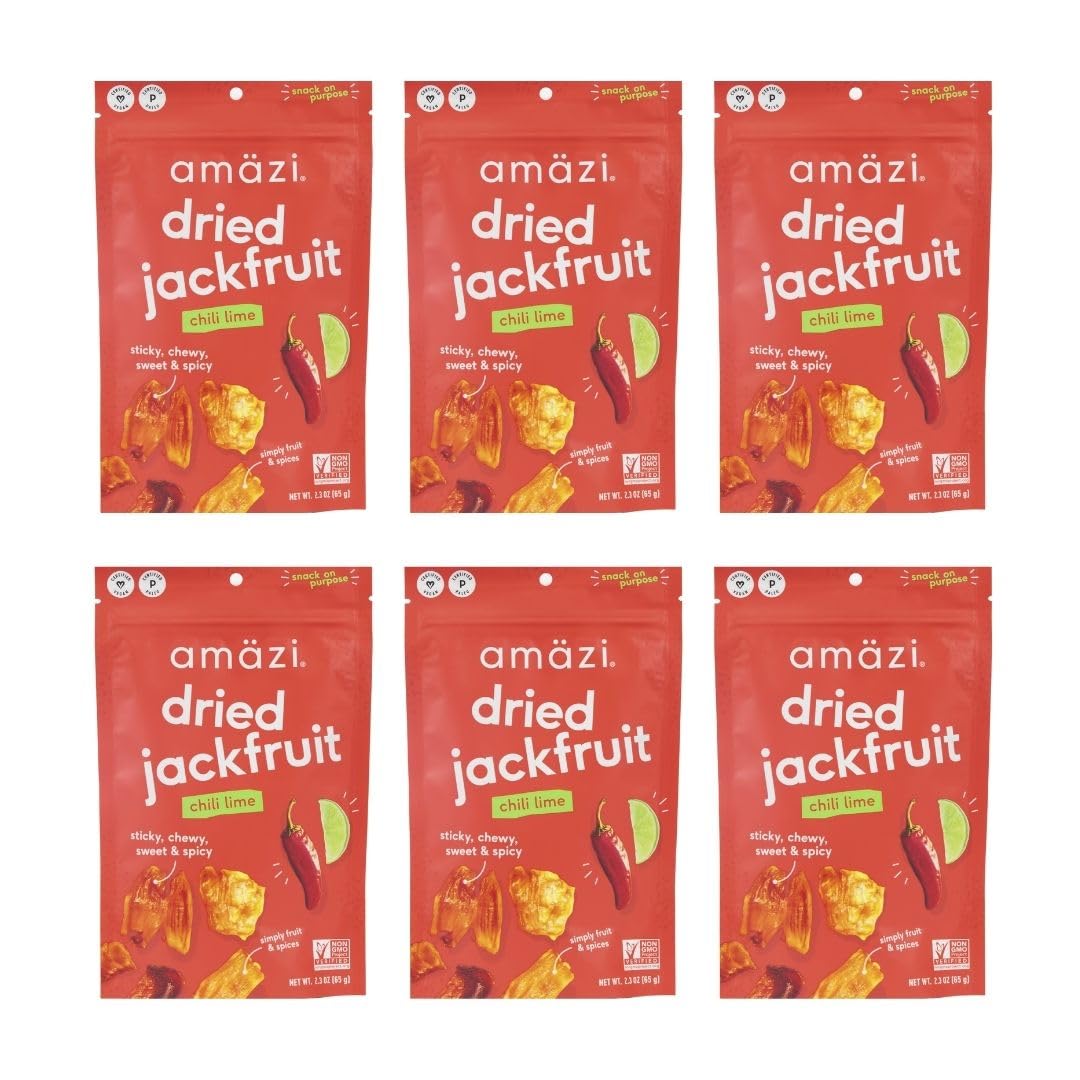 Amazon.com: Amäzi Foods | Chili Lime Dried Jackfruit (6 Pack