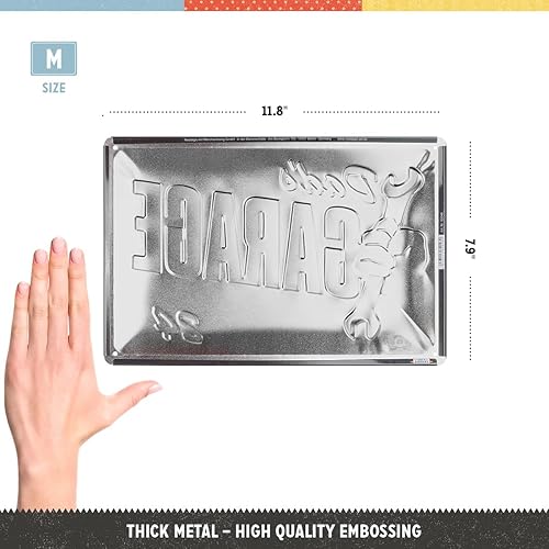 Nostalgic-Art Letrero retro de hojalata, 7.9 x 11.8 pulgadas, garaje de papá idea de regalo para papá, hecho de metal, diseño vintage para