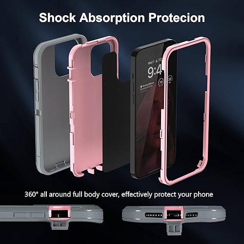 Miniatura 5 de Sansunto Funda para iPhone 13 Pro, resistente a prueba de golpes, funda protectora para iPhone 13 Pro, funda de goma de silicona para hombres y